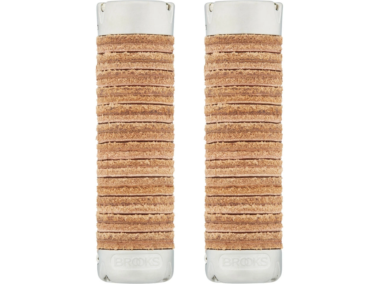 BROOKS Plump Leather Grips Lenkergriffe 3 BROOKS Plump Leather Grips Lenkergriffe – Bild 3